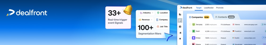 Dealfront company banner